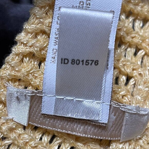 Chicos Womens Knit Cardigan Sweater Size 1 Nylon/Acrylic/Cotton Blend Gold - Picture 7 of 9